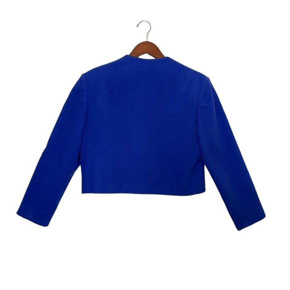 Miss Pendleton Cobalt Blue Wool Cropped Blazer Jacket- Women’s NO Size - Picture 4 of 10